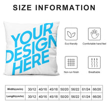 Lade das Bild in den Galerie-Viewer, Kuschelkissen Plüsch Kissenbezug Kissenhülle doppelseitiges Design Druck mit Fotos Muster Text Logo selbst gestalten und bedrucken