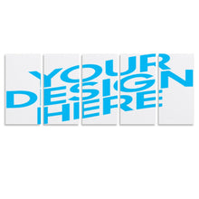 Lade das Bild in den Galerie-Viewer, Vertikale Version 1:2 hängende Poster Ganzes Bild 5 Panel / Wandbilder 5-teilig / Leinwand Malerei mit Foto selbst gestalten und bedrucken