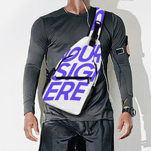 Lade das Bild in den Galerie-Viewer, Schultertasche Unisex Sling Tasche Bodybag Crossbody Brusttasche mit Ihrem Design Motiv Text und Foto selbst gestalten und bedrucken