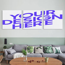 Lade das Bild in den Galerie-Viewer, Quadrat-Stil Ganzes Bild 3 Panel hängende Poster / Leinwandbild 3-teilig / Leinwand Malerei Wandbilder mit Foto selbst gestalten und bedrucken