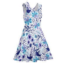 Lade das Bild in den Galerie-Viewer, Damen Ärmelloses Kleid mit Rundhalsausschnitt und großem Saum selbst gestalten und bedrucken