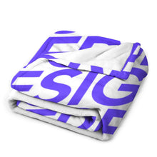 Lade das Bild in den Galerie-Viewer, Tagesdecke Kuscheldecke Wohndecke Flanell Sofadecke Home Living für Zuhause und unterwegs mit Foto Design Motiv Text selbst gestalten und bedrucken (Vertikale Version)