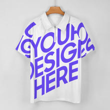 Lade das Bild in den Galerie-Viewer, Einzelbild-Design Herren / Männer Kurzarm Poloshirt T Shirt Sport mit Zipp LTPL20 mit Ihrem Design Foto Motiv Text selbst gestalten und bedrucken