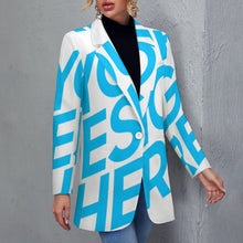Lade das Bild in den Galerie-Viewer, Einzelbilddruck Voll Druck Damen / Frauen Sommerlicher Anzug Hosenanzug Casual Suit Elegant mit Fotos Muster Text Logo selbst gestalten und bedrucken