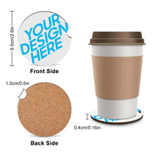 Lade das Bild in den Galerie-Viewer, Holz Auto Getränkehalter Matte Pad Autos Achterbahn mit Foto selbst gestalten und bedrucken