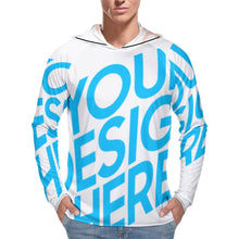 Lade das Bild in den Galerie-Viewer, Sonnenschutz Kapuzenpullover Langarmshirt Funktionsshirt NZ145 Herren / Männer mit Foto / Text selbst gestalten und bedrucken
