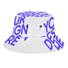 Lade das Bild in den Galerie-Viewer, Einzelbilddruck Voll Druck Fischerhut Damen / Herren mit Fotos Muster Text Logo selbst gestalten und bedrucken