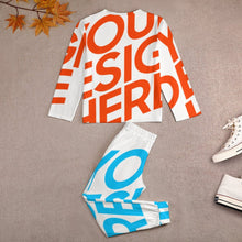 Lade das Bild in den Galerie-Viewer, Einzelbilddruck Schlafanzug Pyjama Kinder Jung JTZ mit Fotos Muster Text Logo selbst gestalten und bedrucken