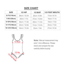 Lade das Bild in den Galerie-Viewer, Badeanzug mit Rüschen NT040 für Mädchen selbst gestalten und bedrucken