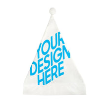 Lade das Bild in den Galerie-Viewer, Kurzer Plüsch Weihnachtsmütze Weihnachtshut Eltern-Kind 25×35cm 29×40cm selbst gestalten und bedrucken