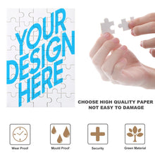 Lade das Bild in den Galerie-Viewer, Puzzle Bilderrahmen Fotorahmen mit Photo in vertikale Version selbst gestalten und bedrucken