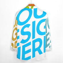 Lade das Bild in den Galerie-Viewer, Multi-Image-Druck Langarmhemd Shirt mit Reverstasche AY007 für Herren mit Fotos Muster Text Logo selbst gestalten und bedrucken