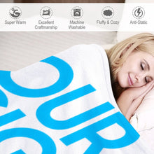 Lade das Bild in den Galerie-Viewer, Beidseitig-Druck Anti-Pilling-Flanell Decke Flauschige Decke Tagesdecke Kuscheldecke in verschiedene Größen selbst gestalten und bedrucken