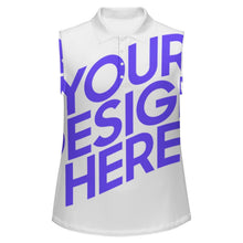 Lade das Bild in den Galerie-Viewer, Damen / Frauen Poloshirt Ohne Arm POLO SLEEVELESS Tank Top MXLD001 mit Foto Design Motiv Text selbst gestalten und bedrucken (Simple Design)