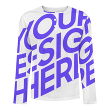 Lade das Bild in den Galerie-Viewer, Einzelbild-Design Männer Henleyshirt Langarm Shirt Rundhalsshirt mit Knopfleiste A37L mit Foto Design Motiv Text selbst gestalten und bedrucken