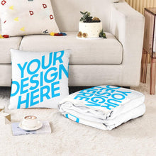 Lade das Bild in den Galerie-Viewer, (Druckteil zwei gleiche Bilder) doppelseitig bedruckte Kissen Wohndecke Flauschige Decke mit Fotos Muster Text selbst gestalten