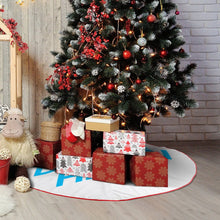 Lade das Bild in den Galerie-Viewer, Weihnachtsbaumdecke Weihnachtsbaumrock rot selbst gestalten und bedrucken