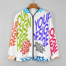 Lade das Bild in den Galerie-Viewer, Herren / Männer Multi-Image-Design Langarm Kapuzenpullover Jacke Kapuzensweatshirt WY14 mit Ihrem Design Motiv Foto Text selbst gestalten und bedrucken