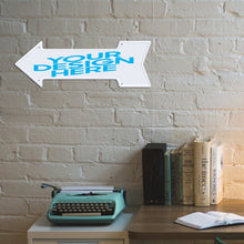 Lade das Bild in den Galerie-Viewer, Pfeilzeichen Schilder Pfeilschild / Pfeilwegweiser individuell selbst gestalten und bedrucken