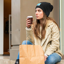 Lade das Bild in den Galerie-Viewer, Warm gefütterte Wintermütze Strickmütze Plüsch Mütze Beanie mit Fotos Muster Text Logo selbst gestalten und bedrucken