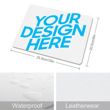 Lade das Bild in den Galerie-Viewer, 20,5 x 25,5cm Mauspad aus Leder mit Foto Text selbst gestalten und bedrucken