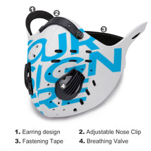 Lade das Bild in den Galerie-Viewer, Ohrhaken-Reitmaske Fashion Gesichtsmaske selbst gestalten und bedrucken