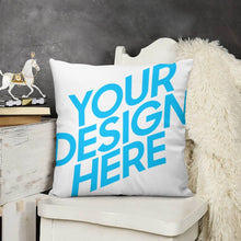 Lade das Bild in den Galerie-Viewer, Kuschelkissen Plüsch Kissenbezug Kissenhülle doppelseitiges Design Druck mit Fotos Muster Text Logo selbst gestalten und bedrucken