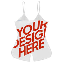 Lade das Bild in den Galerie-Viewer, Damen Kurzoverall sommerlicher Jumpsuit Overall mit Spaghettiträger LTK mit Foto Design Motiv Text selbst gestalten und bedrucken (Simple Design)