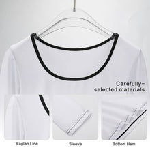 Lade das Bild in den Galerie-Viewer, Multi-Image-Druck Damen / Frauen CASUAL Langarmshirt Raglanshirt NZ151 mit Fotos Muster Text Logo selbst gestalten und bedrucken