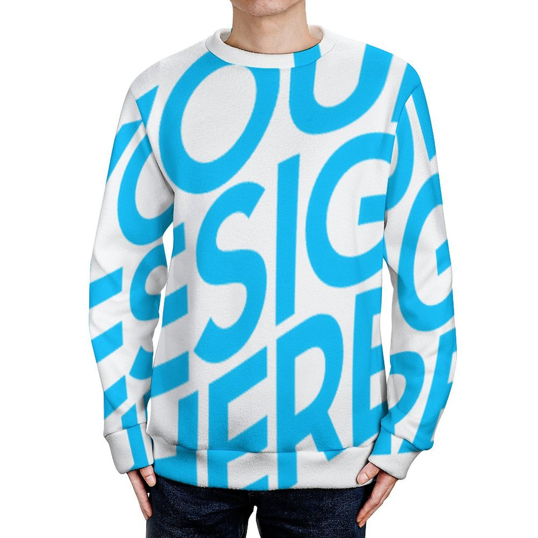 Einzelbild-Design Unisex Sweatshirt Pulli mit Rundhalsausschnitt MY09 Damen/Herren mit Foto Design Motiv Text selbst gestalten und bedrucken