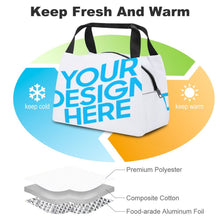 Lade das Bild in den Galerie-Viewer, Polyester Essenstasche Lunchtasche Lunch Bag Kühltasche mit Tragegriff mit Foto / Text selbst gestalten und bedrucken
