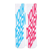Lade das Bild in den Galerie-Viewer, Multi-Image-Design lange dicke Socken Strümpfe Damen / Herren mit Ihrem Design Motiv und Foto selbst gestalten und bedrucken