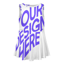 Lade das Bild in den Galerie-Viewer, Multi-Image-Design Mädchen Kleid Trägerkleid Jerseykleid F12Q mit Foto Design Motiv Text selbst gestalten und bedrucken
