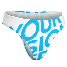 Lade das Bild in den Galerie-Viewer, Einzelbilddruck Tanga Badehose Slip NZ207 Damen mit Foto Text selbst gestalten und bedrucken
