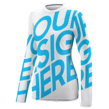 Lade das Bild in den Galerie-Viewer, Sonnenschutz T-Shirt TSHIRT mit vollem Arm Langarmshirt NZ143 Damen / Frauen mit Foto / Text selbst gestalten und bedrucken