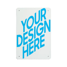 Lade das Bild in den Galerie-Viewer, Eisenblech vertikale Platte Metallschild Blechschilder Deko Schild mit Spruch Wand- und Türdeko selbst gestalten und bedrucken