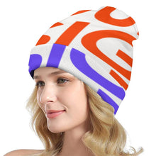 Lade das Bild in den Galerie-Viewer, Multi-Image-Druck Volldruck Strickmütze Beanie Wintermütze für Herren und Damen mit Fotos Muster Text Logo selbst gestalten und bedrucken