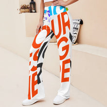 Lade das Bild in den Galerie-Viewer, Multi-Image-Druck Damen / Frauen Gerade geschnittene Yoga Hose zum Schnüren XP mit Fotos Muster Text Logo selbst gestalten und bedrucken