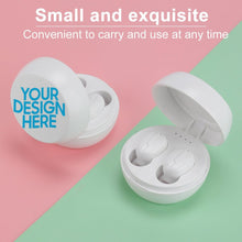 Lade das Bild in den Galerie-Viewer, Bluetooth Kopfhörer Ohrhörer Headset mit Ladestation mit Logo Motiv oder Foto selbst gestalten und bedrucken