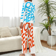 Lade das Bild in den Galerie-Viewer, Einzelbilddruck Damen / Frauen Schlafanzug Nachthemd DTZ Pyjama im Hemdblusenlook (1 tlg., 1 Stück) durchgeknöpft mit Fotos Muster Text Logo selbst gestalten und bedrucken