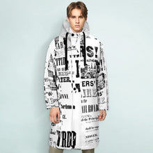 Lade das Bild in den Galerie-Viewer, Trenchcoats Langmantel mit Kapuze für Männer Herren mit Foto Text selbst gestalten und bedrucken