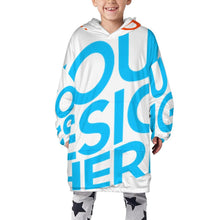 Lade das Bild in den Galerie-Viewer, Einzelbilddruck Weihnachten Kapuzensweatshirt Jugend Sweatshirt Kapuzenpullover B412 Blanket Hoodie Jungen mit Fotos Muster Text Logo selbst gestalten und bedrucken