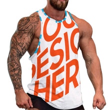 Lade das Bild in den Galerie-Viewer, Multi-Image-Druck Männer / Herren Muscle Shirt Tanktop Muskelshirt BKREV1 mit Fotos Muster Text Logo selbst gestalten und bedrucken