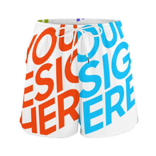 Lade das Bild in den Galerie-Viewer, Multi-Image-Druck Damen / Frauen Badeshort schnelltrocknende Badehose YH32 mit Fotos Muster Text Logo selbst gestalten und bedrucken