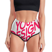 Lade das Bild in den Galerie-Viewer, Multi-Image-Design Damen / Frauen Yoga Gym Short XG002 mit Foto Design Motiv Text selbst gestalten und bedrucken