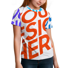 Lade das Bild in den Galerie-Viewer, Multi-Image-Druck Fußballtrikot TShirt Jersey ET 2022 Fußball WM Kids Volldruck für Kinder mit Fotos Muster Text Logo selbst gestalten und bedrucken