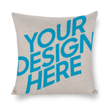 Lade das Bild in den Galerie-Viewer, Bequemer Kissenbezug Kuschelkissen Kissenhülle aus Baumwolle und Leinen beidseitiger Druck selbst gestalten und bedrucken