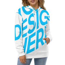 Lade das Bild in den Galerie-Viewer, Unisex Damen / Herren Einzelbilddruck Premium Sweatshirt Kapuzenpullover in Übergröße mit doppel Kapuzen mit Fotos Muster Text Logo selbst gestalten und bedrucken