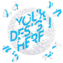 Lade das Bild in den Galerie-Viewer, Rundform Holz Foto Puzzle - Teile in Tierform - selbst gestalten und bedrucken