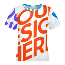 Lade das Bild in den Galerie-Viewer, Multi-Image-Druck Fußballtrikot TShirt Jersey ET 2022 Fußball WM Kids Volldruck für Kinder mit Fotos Muster Text Logo selbst gestalten und bedrucken